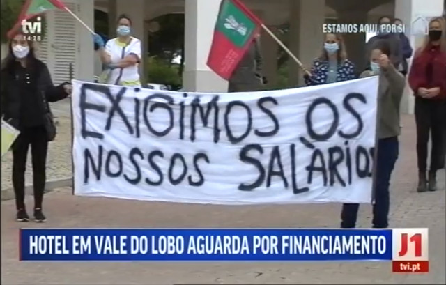 Trabalhadores de hotel de luxo reclamam salários em atraso 640
