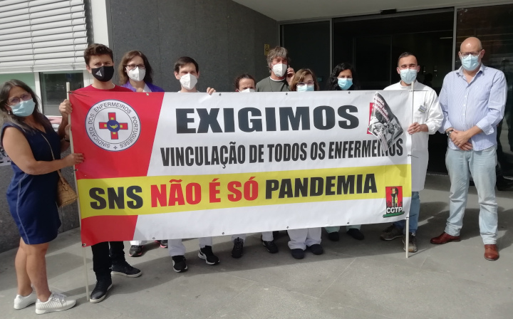 SEP Guarda comemora 51.º aniversário da CGTP IN junto de trabalhadores e utentes do SNS