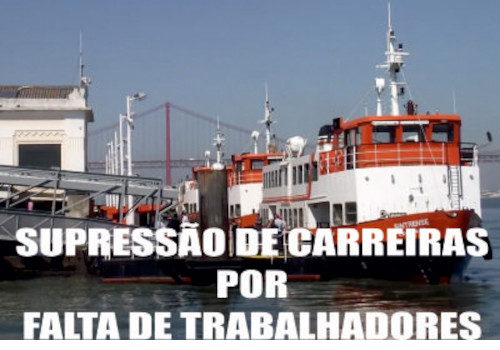 Supressão de carreiras na Transtejo por falta de trabalhadores