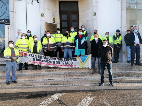 Greve dos trabalhadores da recolha de resíduos urbanos em Santarém