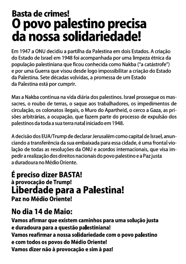 palestina liberdade maio